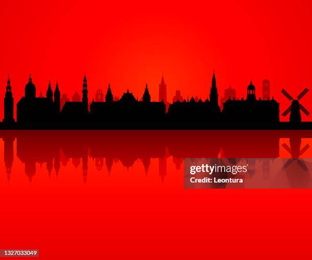 amsterdam (all buildings are separate and complete) - amsterdam centraal railway station stock illustrations