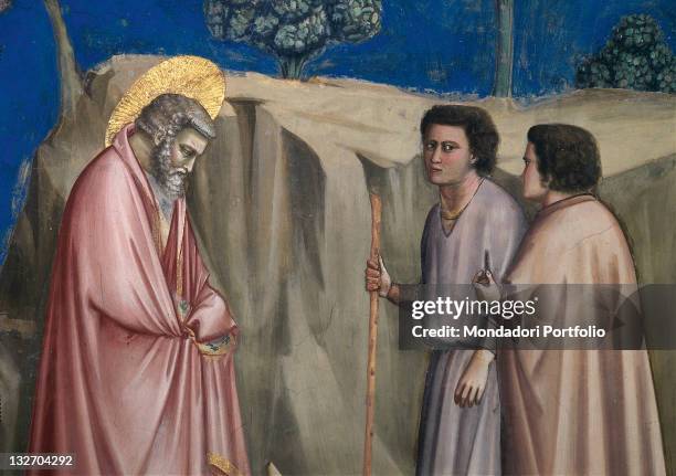 Italy, Veneto, Padua, Scrovegni Chapel. Stories of St Joachim and St Anne The retreat of St Joachim among the Shepherds St Joachim among the...