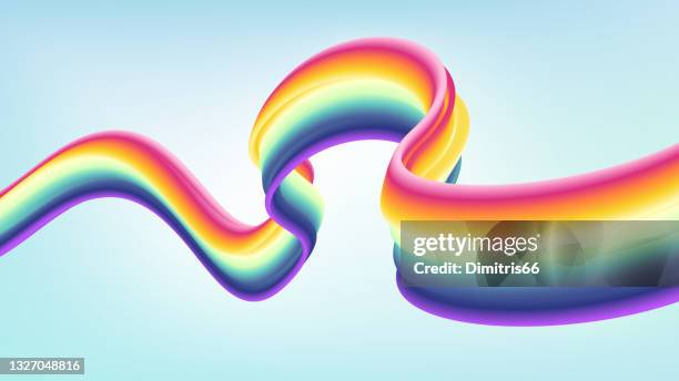 fluid flow. abstract wave gradient 3d liquid shape. - curled up stock illustrations