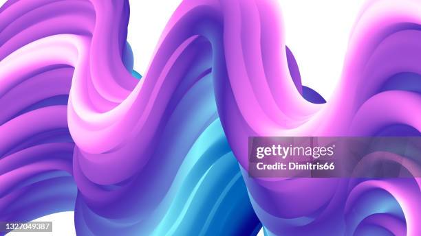 fluid flow. abstract wave gradient 3d liquid background. - multi colored background artwork acrylic stock illustrations