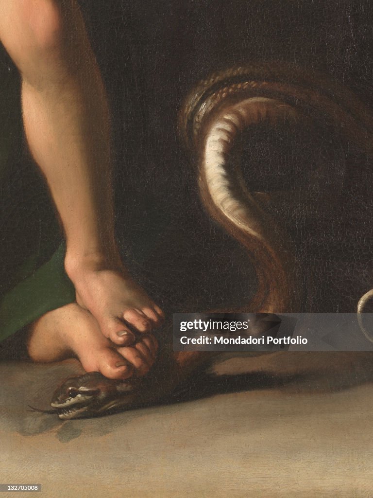 Madonna Palafrenieri, by Michelangelo Merisi known as Caravaggio, 1605, 17th Century, oil on canvas, cm 292 x 211.