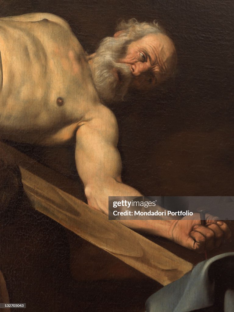 Martyrdom of St Peter, by Michelangelo Merisi known as Caravaggio, 1600 - 1601, 17th Century, oil on canvas, cm 230 x 175.