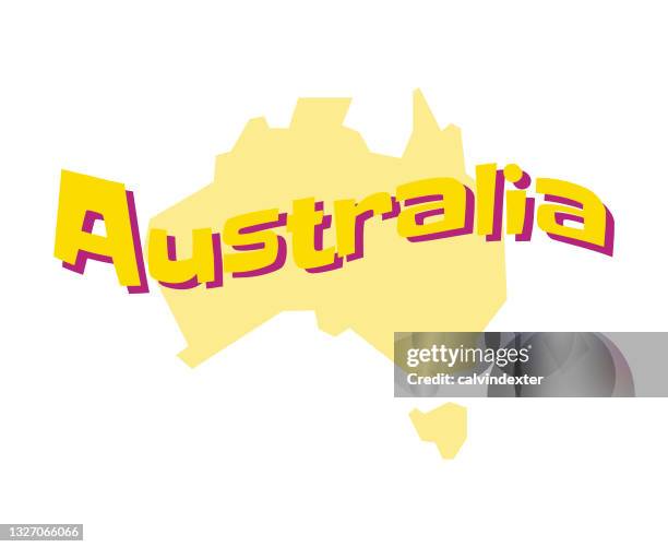 australia map - melbourne stock illustrations