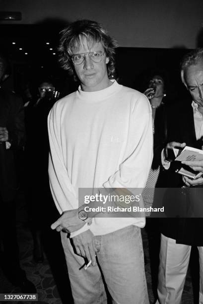 American-French actor Christopher Lambert, photocall, at the Cannes Film Festival in France, circa 1987.