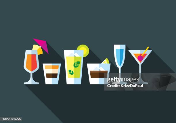 ilustrações de stock, clip art, desenhos animados e ícones de cocktail - happy hour
