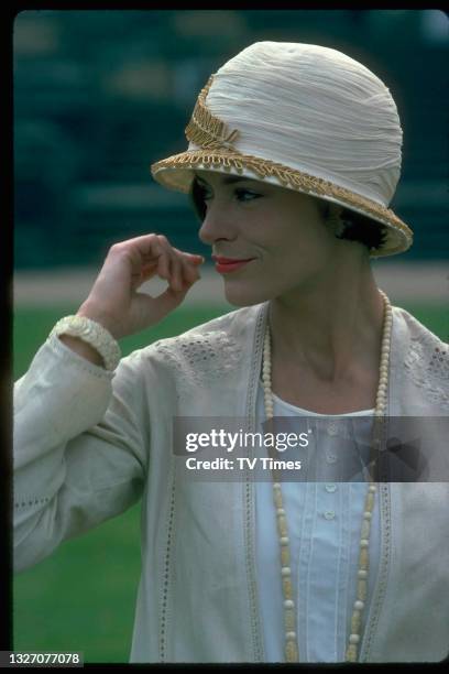 Actress Diana Quick in character as Julia Flyte in period drama series Brideshead Revisited, circa 1981.