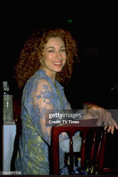 Actress Alex Kingston photographed at the BAFTA Film and Television Awards at the Royal Albert Hall in London on April 29, 1997.