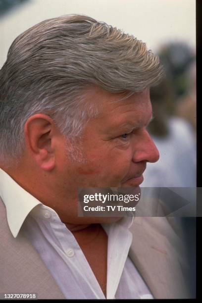 Comedian Benny Hill, circa 1988.