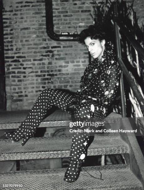 British singer Prince, backstage portraits during the UK leg of his 'Lovesexy' tour, summer 1988.