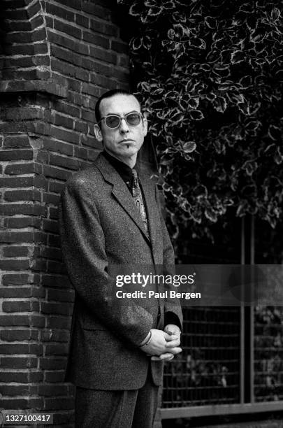 Portrait of Dutch poet, writer, and jazz drummer Jules Deelder, Rotterdam, Netherlands, 15 November 1994.