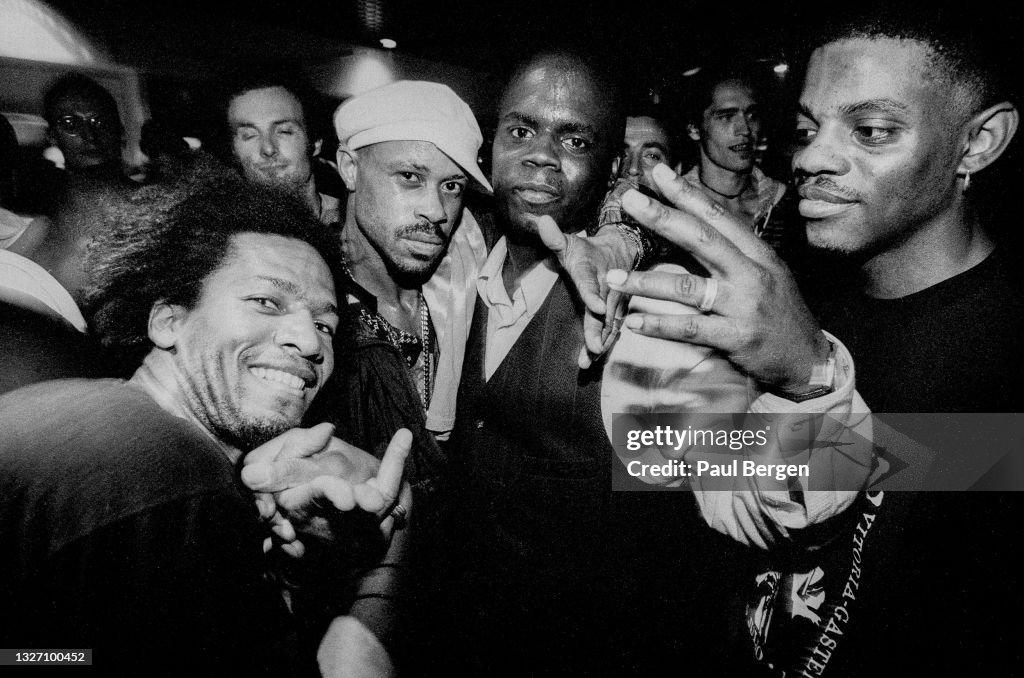 Guru Rapper 90s American rapper Guru and jazz drummer Greg Hutchinson at a jam... News ...