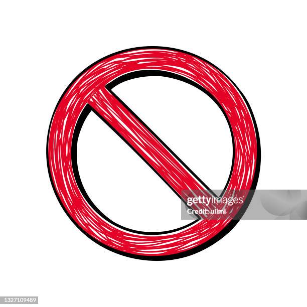 rotes verbotsschild - verbotsschild stock-grafiken, -clipart, -cartoons und -symbole