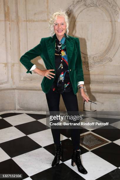 Ellen von Unwerth attends the Christian Dior Haute Couture Fall/Winter 2021/2022 show as part of Paris Fashion Week on July 05, 2021 in Paris, France.