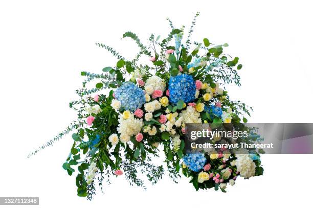 bouquet on white background isolates - blumenstrauss freisteller stock-fotos und bilder