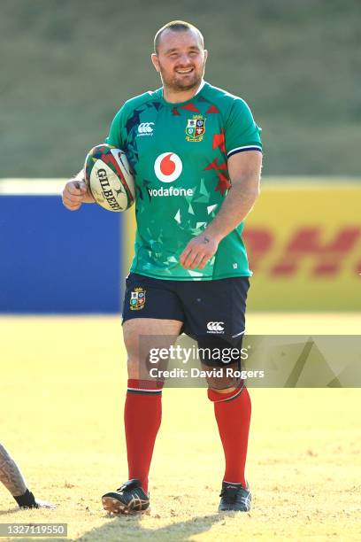 Ken Owens looks on during the British and Irish Lions training session held at St Peter’s College on July 05, 2021 in Johannesburg, South Africa.