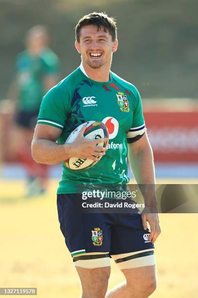 Tom Curry looks on during the British and Irish Lions training session held at St Peter’s College on July 05, 2021 in Johannesburg, South Africa.