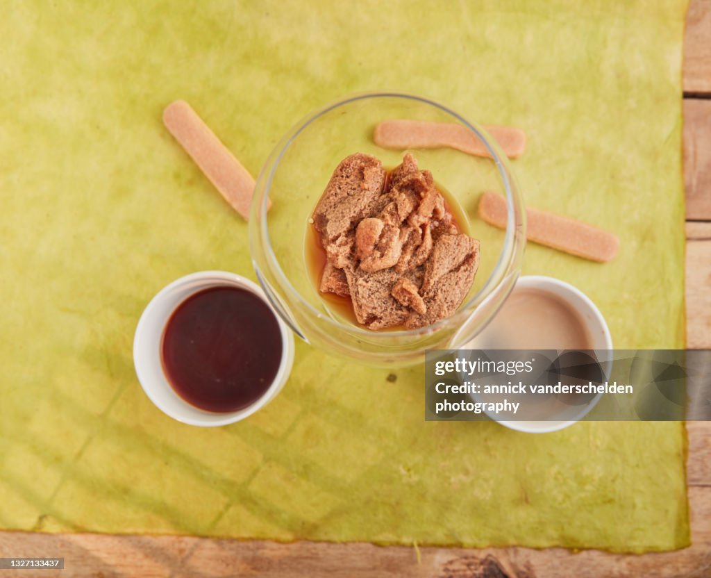 Ladyfingers, espresso and amaretto