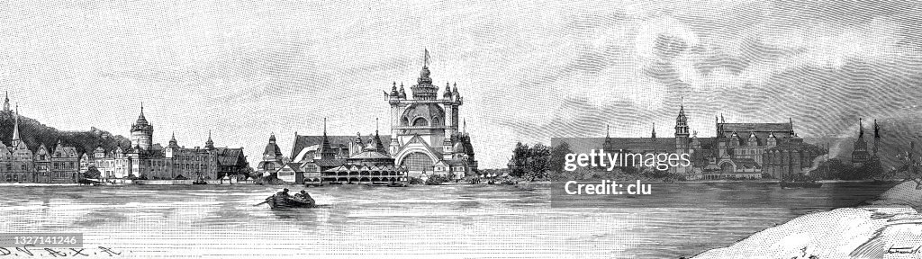 Stockholm, east side of the art and industrial exhibition