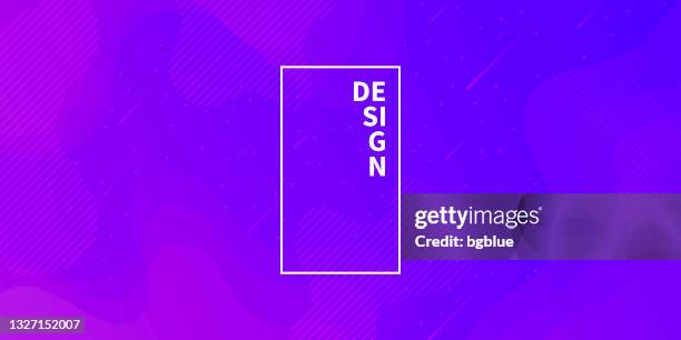 trendy starry sky with fluid and geometric shapes - purple gradient - sunset clouds purple stock illustrations