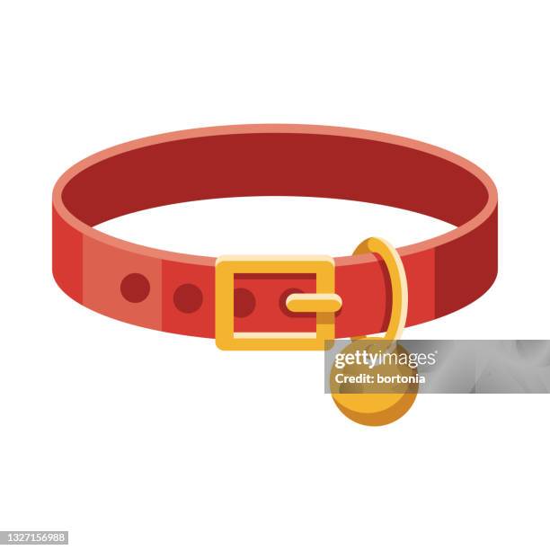 illustrations, cliparts, dessins animés et icônes de icône collier pour animaux de compagnie - collier pour chien
