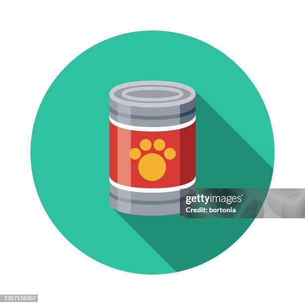 ilustraciones, imágenes clip art, dibujos animados e iconos de stock de icono de comida para perros - tin can