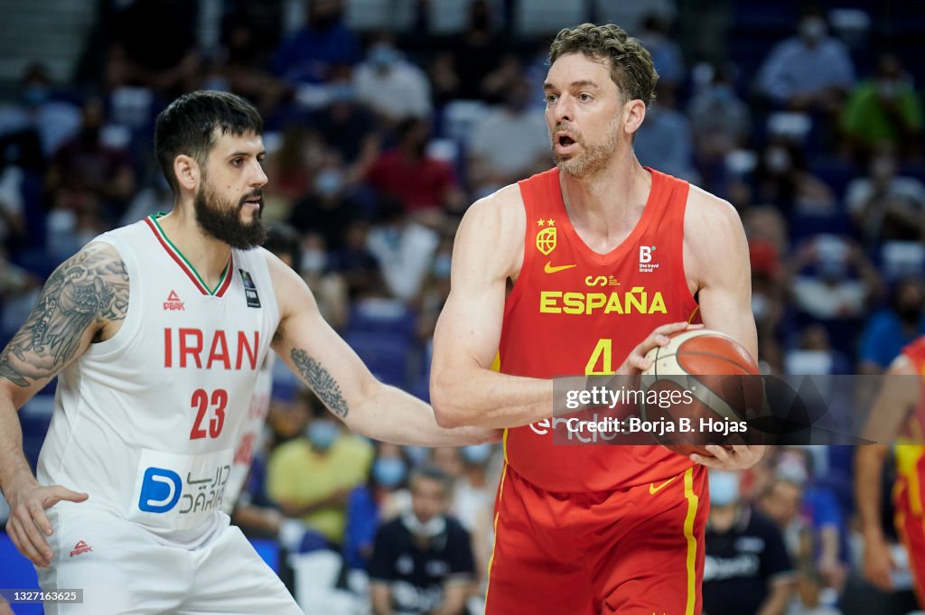 Spain Vs Iran Friendly Basket Match Ahead of Tokyo2021