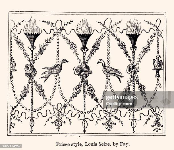 frieze style louis xvi : design element      -xxxl with lots of details- - architectural feature 幅插畫檔、美工圖案、卡通及圖標