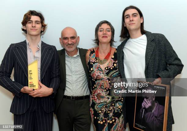 Paul Kelly and the family of Chris Wilson at The Music Victoria Awards at the Melbourne Recital Centre on the 9th of December 2020, in Melbourne...