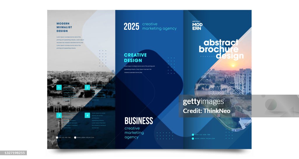 Tri Fold Brochure Mock Up Background Abstract Business Leaflet Flyer Vector  Design Presentation Layout A4 Size High-Res Vector Graphic - Getty Images