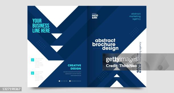 abstract blue geometric background for poster brochure flyer design layout - notebook cover stock illustrations