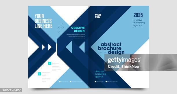 stockillustraties, clipart, cartoons en iconen met abstract blue geometric background for poster brochure flyer design layout - handbook