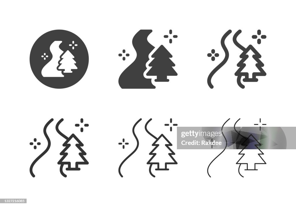 Ski Slope Icons - Multi Series