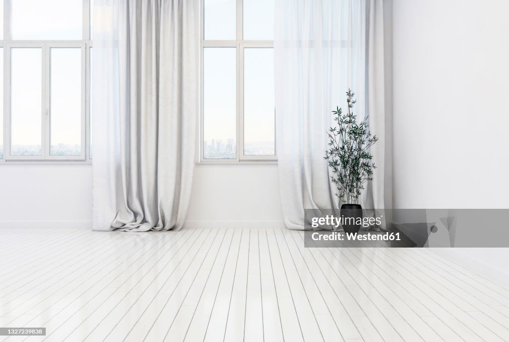 Interior of empty modern home