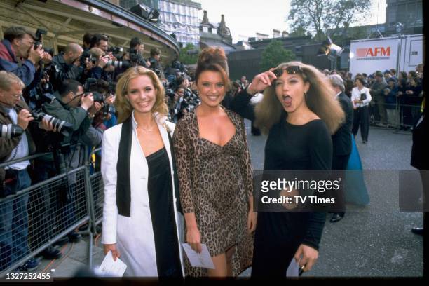 Coronation Street actresses Tracy Shaw, Tina Hobley and Angela Griffin photographed at the BAFTA Film and Television Awards at the Royal Albert Hall...
