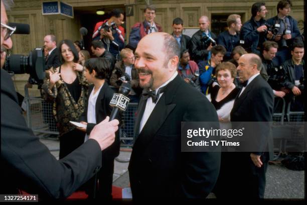 Director Anthony Minghella photographed at the BAFTA Film and Television Awards at the Royal Albert Hall in London on April 29, 1997.