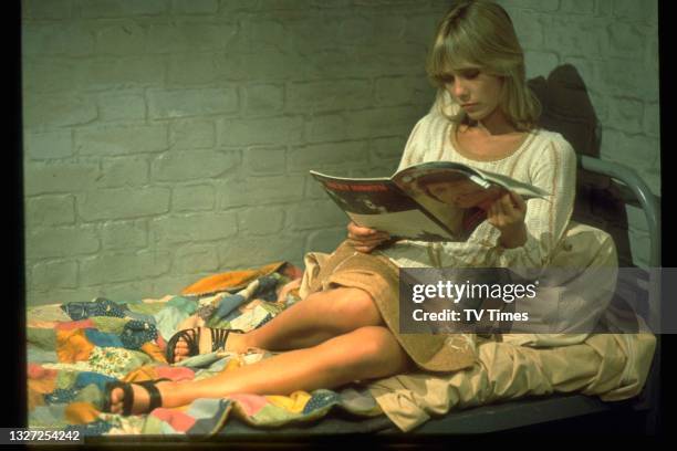 Actress Tessa Wyatt in character as Chantal Wiltshire in prison drama Within These Walls, circa 1975.