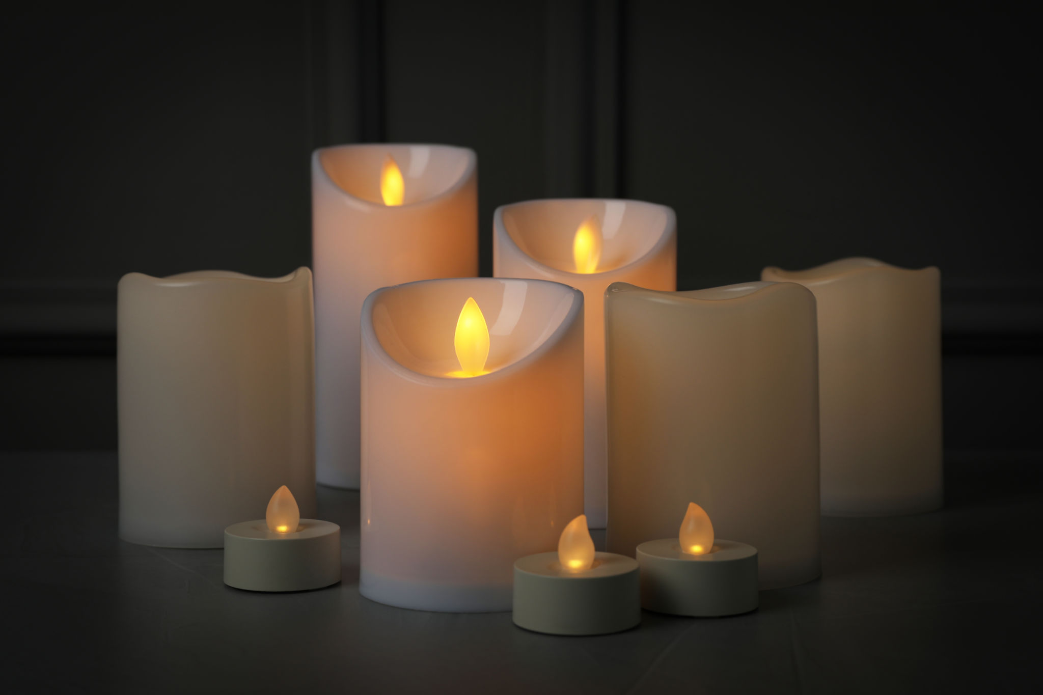 led candles advertising
