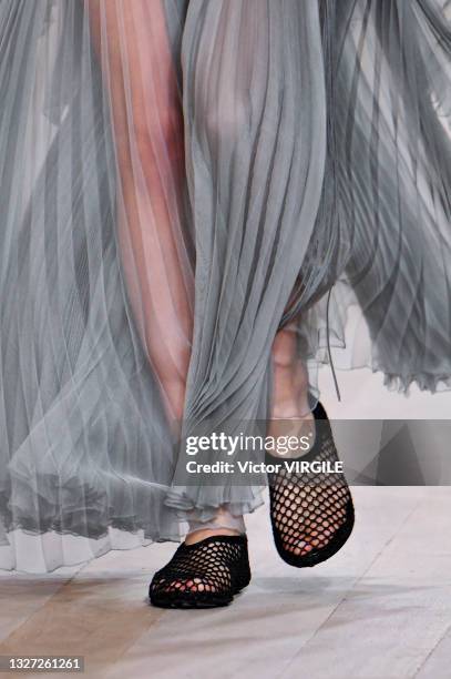 Model walks the runway during the Dior Haute Couture Fall/Winter 2021-2022 fashion show as part of the Paris Haute Couture Fashion Week on July 5,...