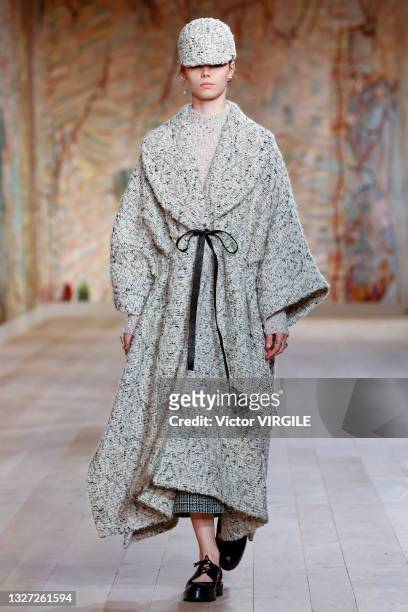 Model walks the runway during the Dior Haute Couture Fall/Winter 2021-2022 fashion show as part of the Paris Haute Couture Fashion Week on July 5,...