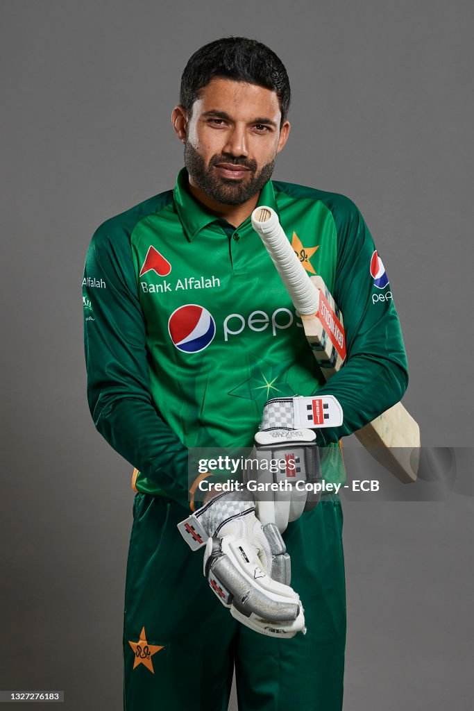 Pakistan. Muhammad Rizwan Mohammad Rizwan of Pakistan poses during a portrait session at The ...