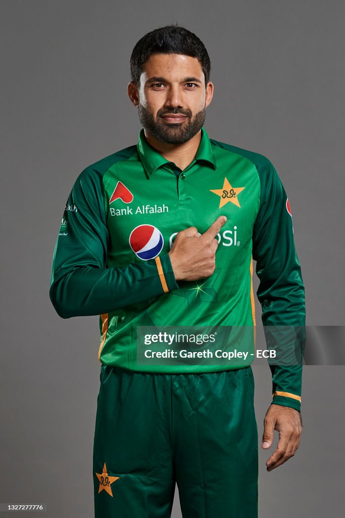 Pakistan Razwan R Mohammad Rizwan of Pakistan poses during a portrait session at The ...