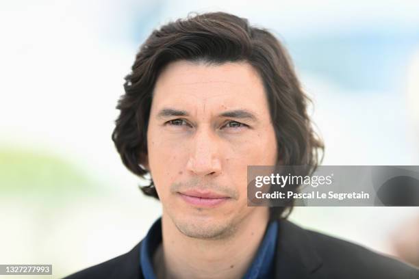 Adam Driver attends the "Annette" photocall during the 74th annual Cannes Film Festival on July 06, 2021 in Cannes, France.