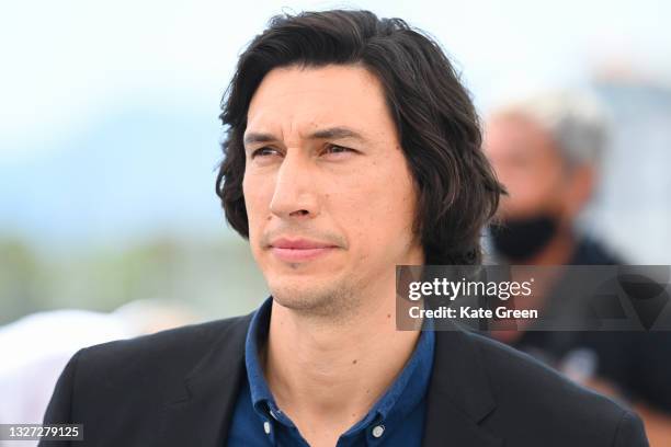 Adam Driver attends the "Annette" photocall during the 74th annual Cannes Film Festival on July 06, 2021 in Cannes, France.