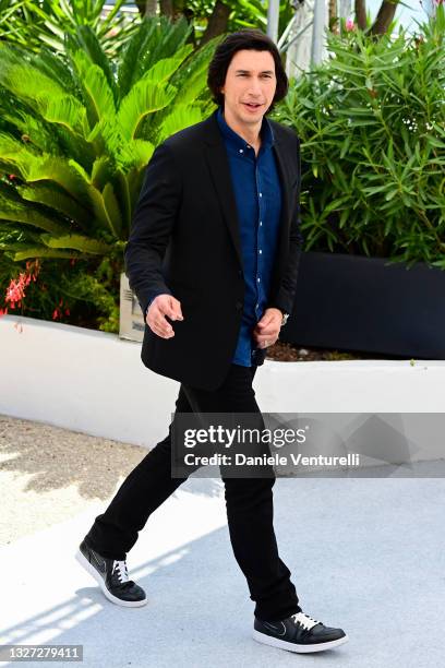 Adam Driver attends the "Annette" photocall during the 74th annual Cannes Film Festival on July 06, 2021 in Cannes, France.