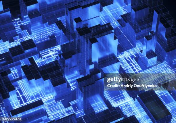 blockchain technology data pattern - cloud computing architecture stock pictures, royalty-free photos & images