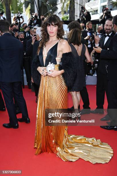 Lou Doillon attends the "Annette" screening and opening ceremony during the 74th annual Cannes Film Festival on July 06, 2021 in Cannes, France.