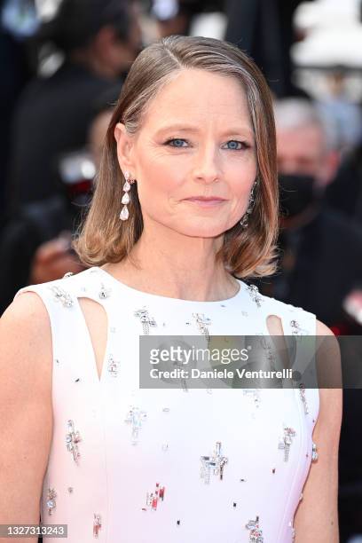 Jodie Foster attends the "Annette" screening and opening ceremony during the 74th annual Cannes Film Festival on July 06, 2021 in Cannes, France.