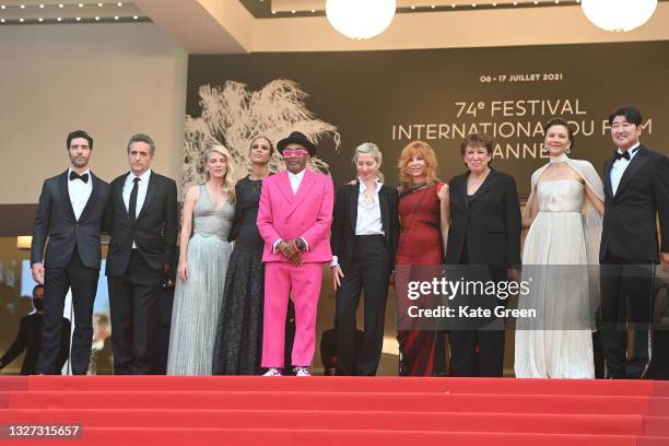 Jury members : Jury president and Director Spike Lee, Director Mati Diop, Mélanie Laurent, Mylène Farmer, Maggie Gyllenhaal, Director Jessica...