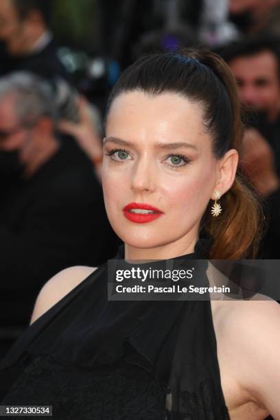Roxane Mesquida attends the "Annette" screening and opening ceremony during the 74th annual Cannes Film Festival on July 06, 2021 in Cannes, France.