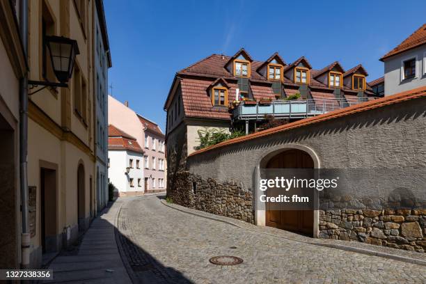 in the streets of bautzen (saxony, germany) - bautzen stock pictures, royalty-free photos & images